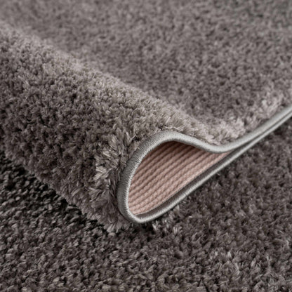 Judy Solid Dark Gray Washable Shag Rug - Clearance