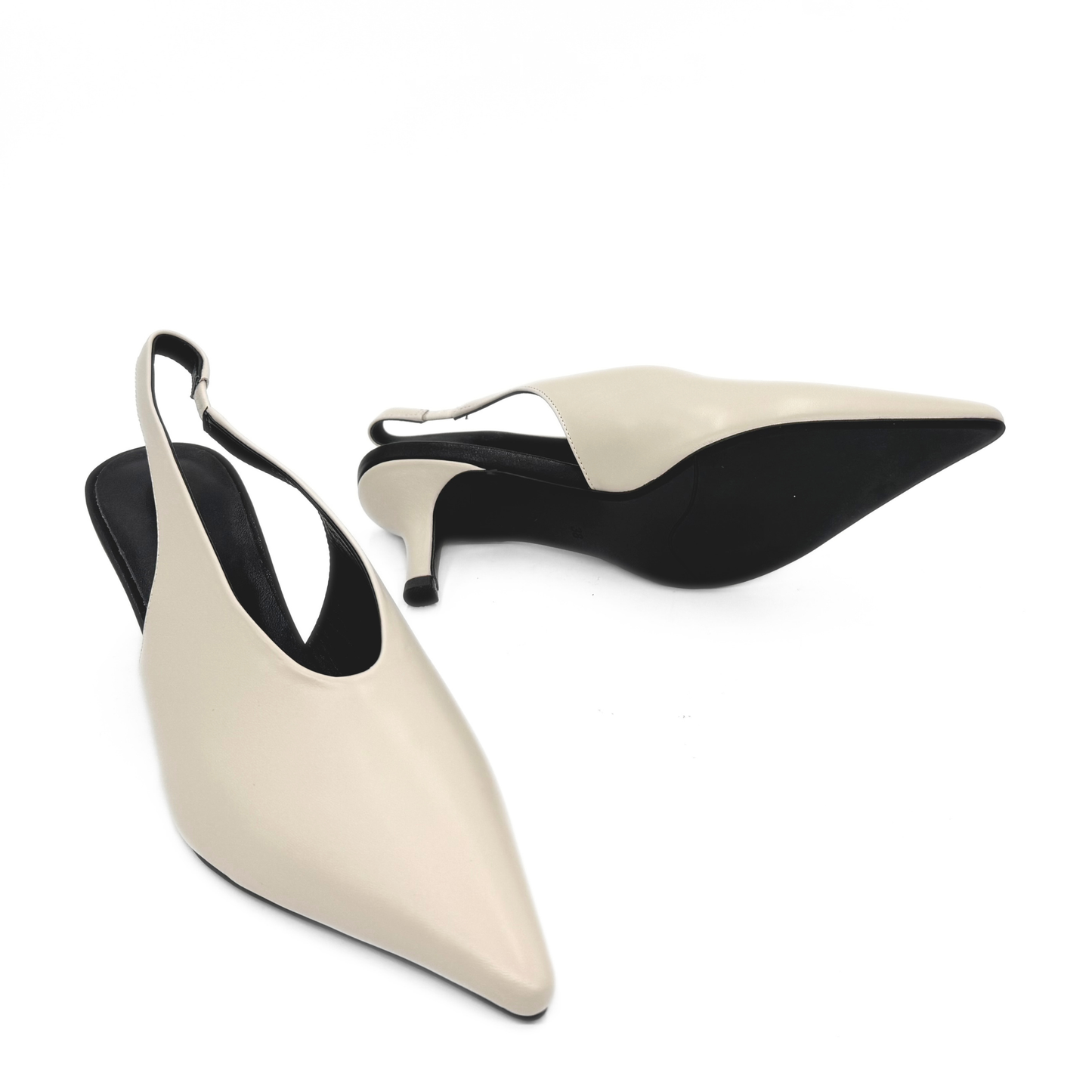 Alix Slingback Pumps - White