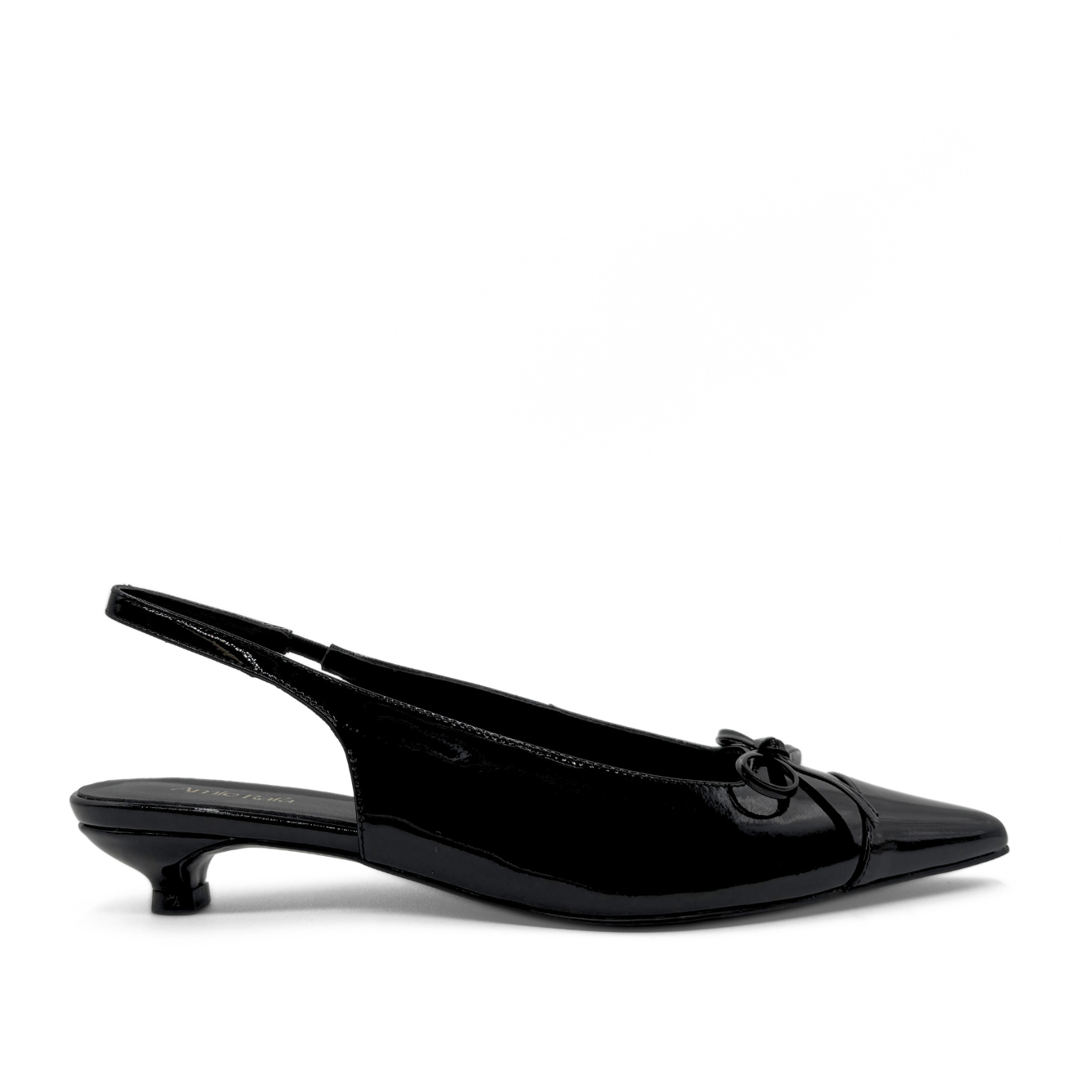 Montecito Slingback Kitten Heels - Black