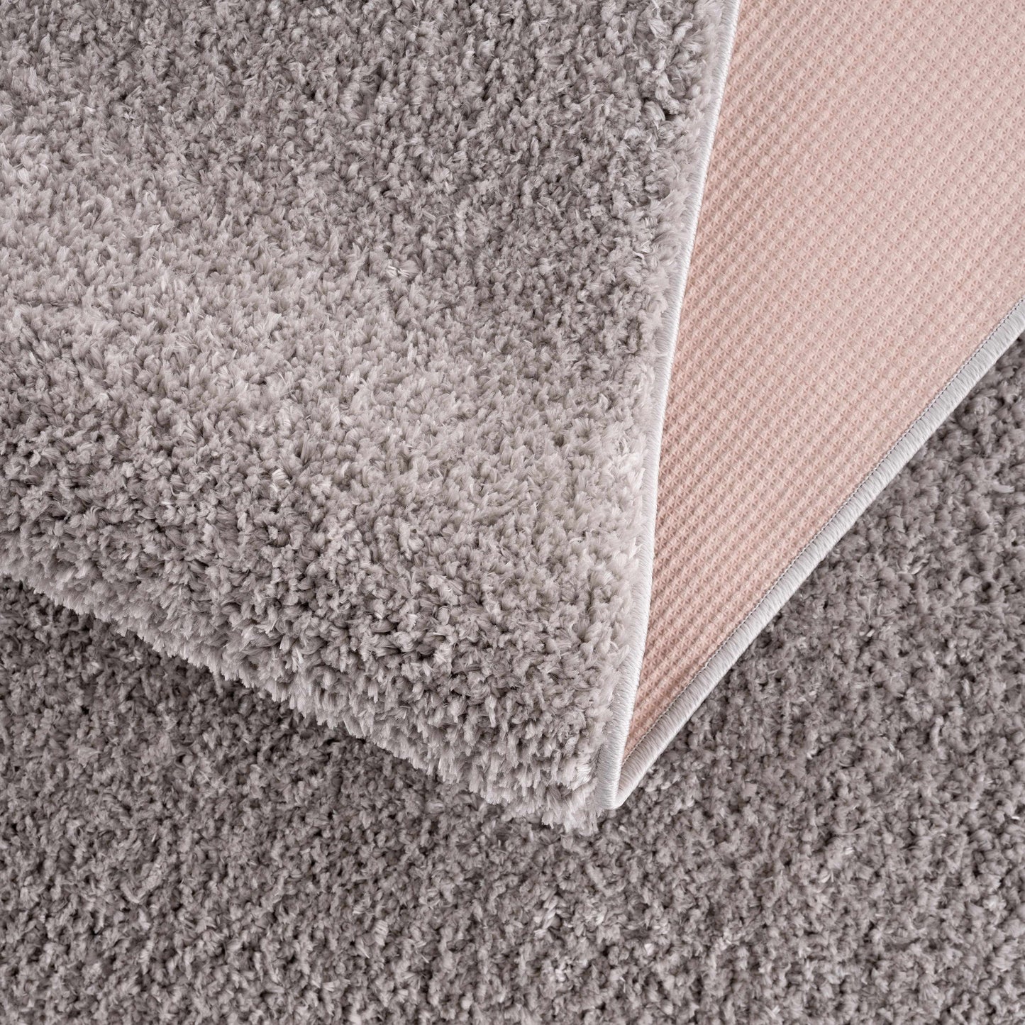 Judy Solid Gray Washable Shag Rug - Clearance