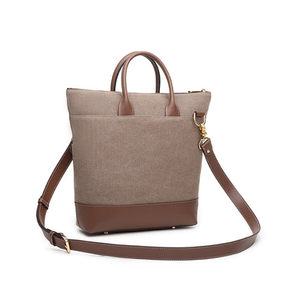 Otto Tote | Chocolate Washed Canvas + Brown Leather