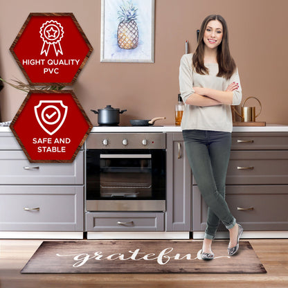 Oversized Cushioned Anti-Fatigue Kitchen Mat (Grateful)