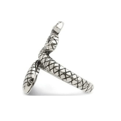Antiqued Silver Snake Toe Ring