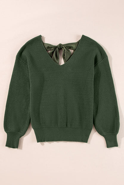 Threaded Pear Lia Knot Back Sweater