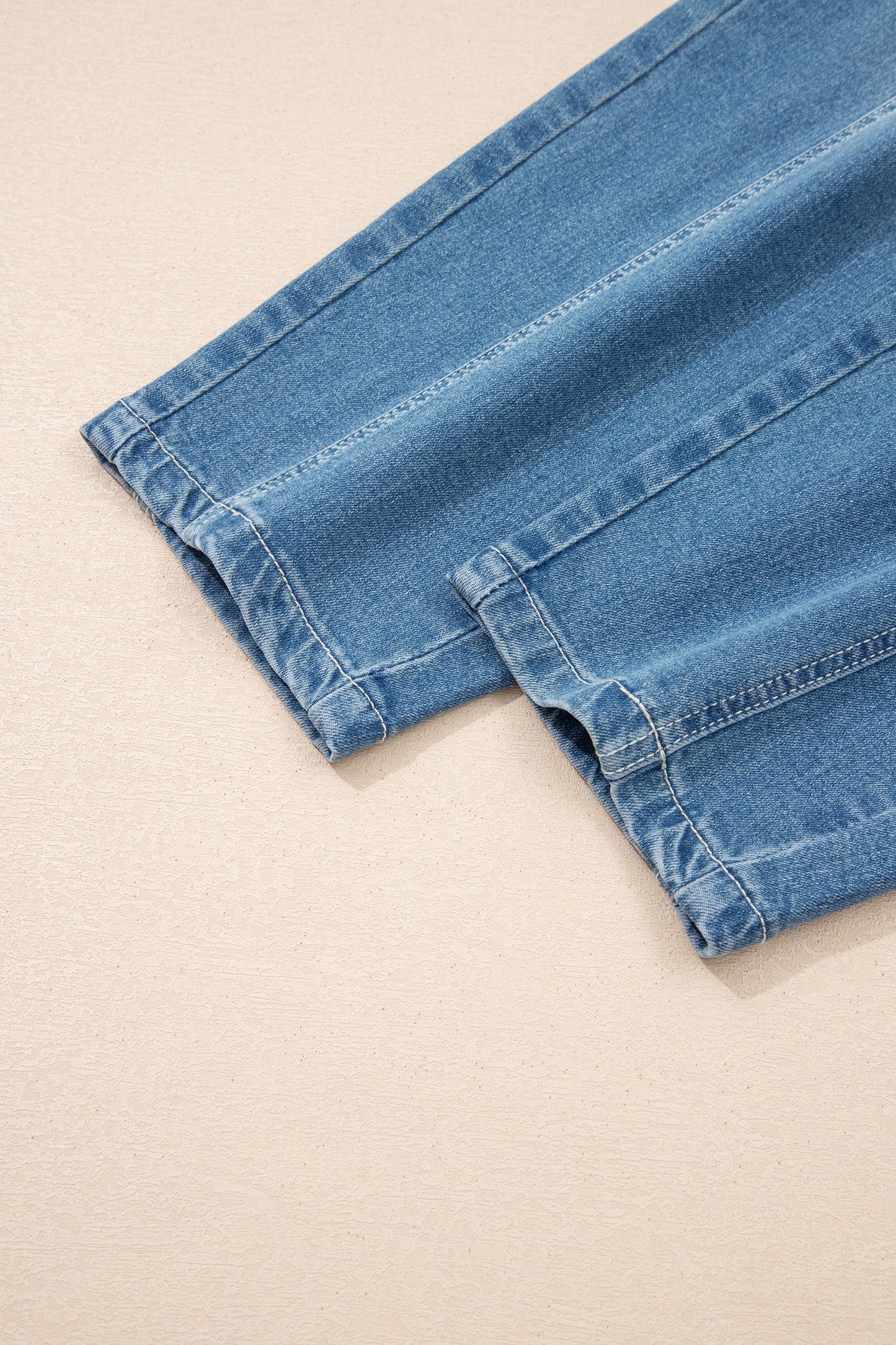 Threaded Pear Hana Wash Cuffed Barrel Jeans