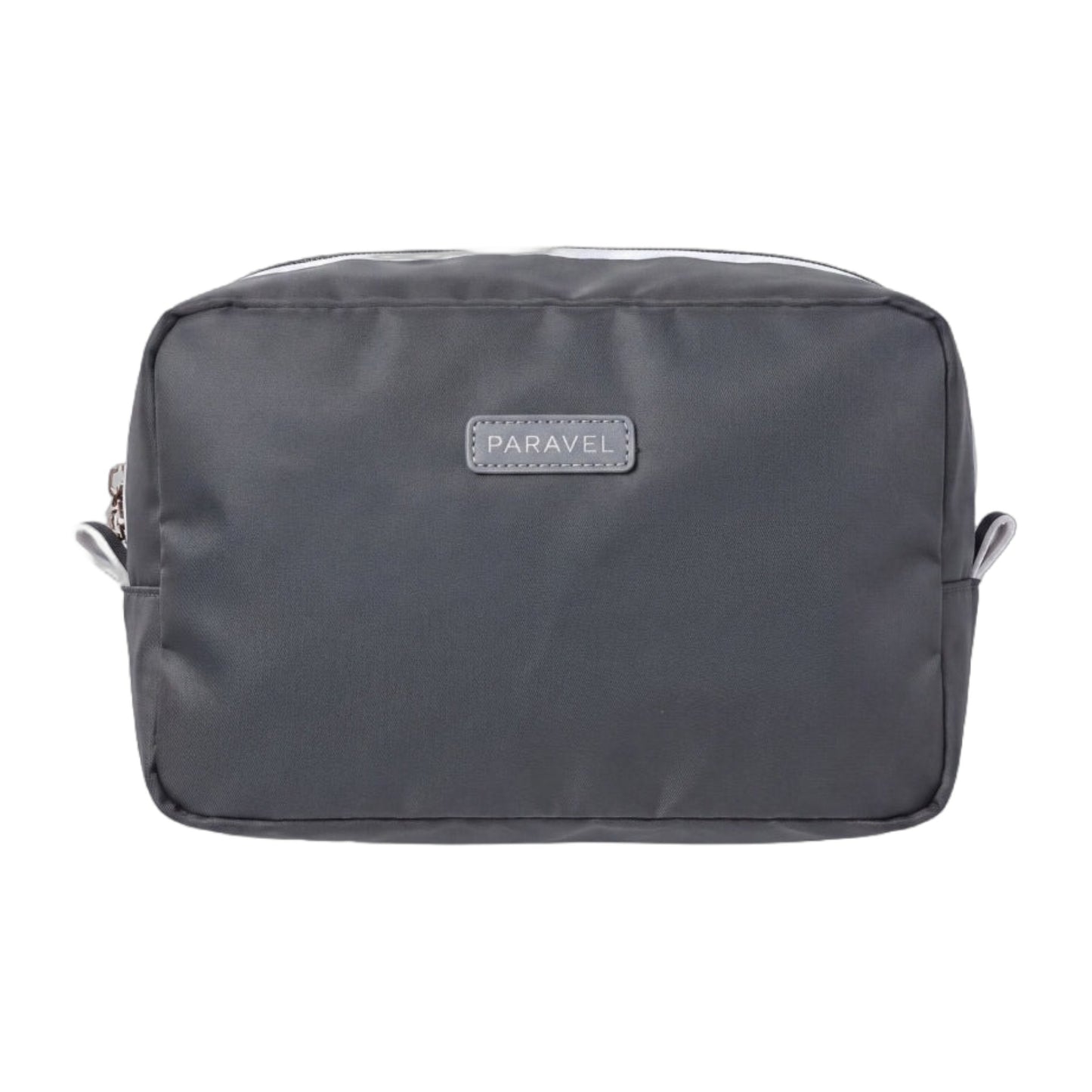 Paravel Fold-Up Wash Kit Negative Nylon Travel Toiletry Bag Flatiron Grey