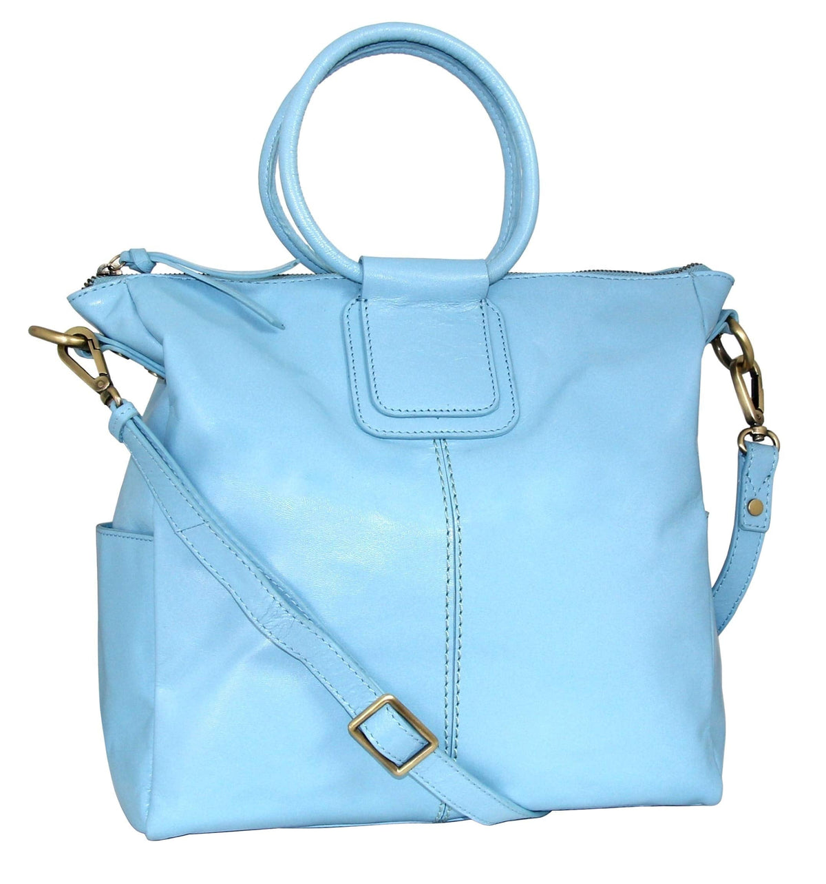 Nino Bossi Jara's Ring Leather Tote - Sky