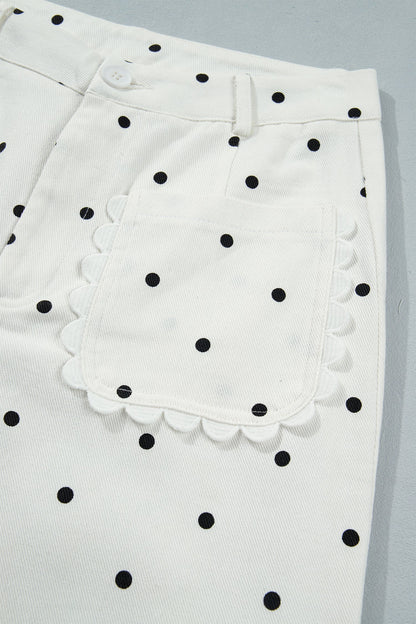 Threaded Pear Whitley Patch Cotton Shift Pants