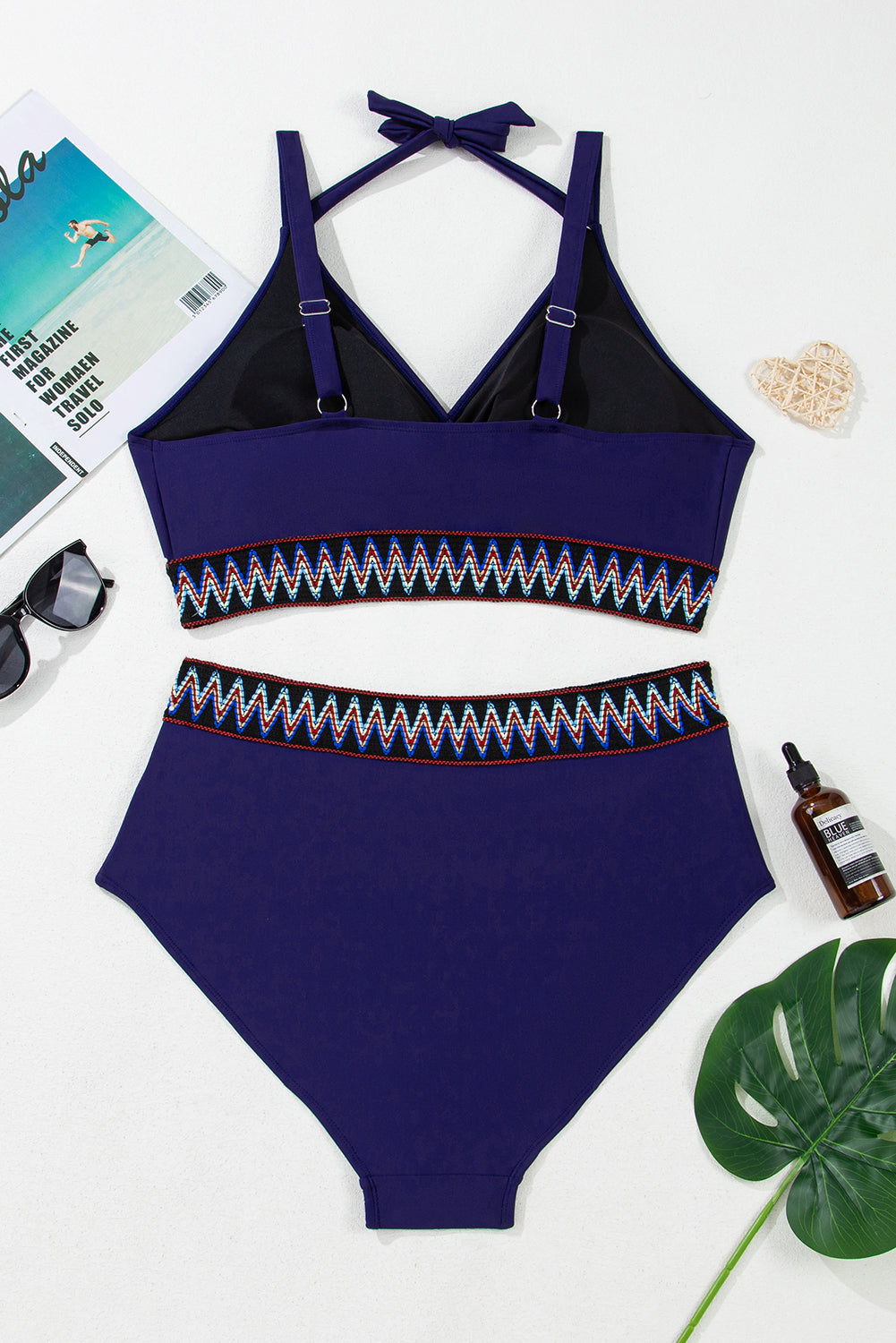 Threaded Pear Eileen Knot High Waisted PLUS Bikini