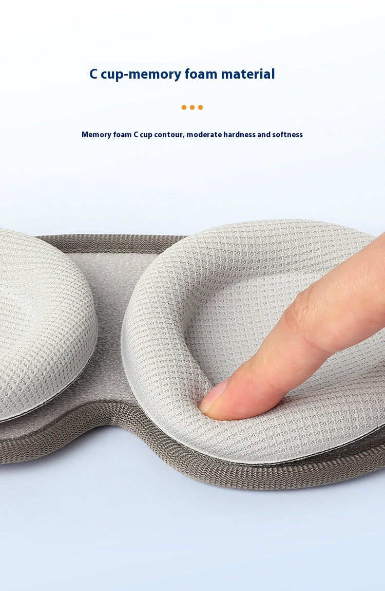 Memory Foam Sleep Eye Mask – Removable Blackout Design for Deep Rest