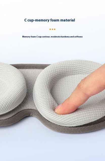Memory Foam Sleep Eye Mask – Removable Blackout Design for Deep Rest