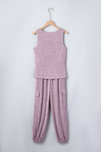 Threaded Pear Maeve Bouquet Casual Tank Top Set