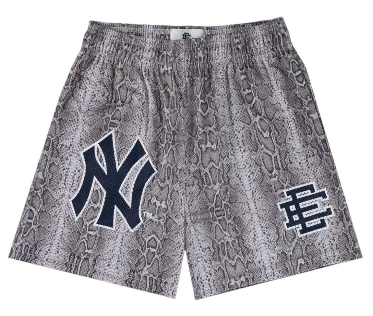Eric Emanuel Men's Ee X New York Yankees Snake Skin Shorts