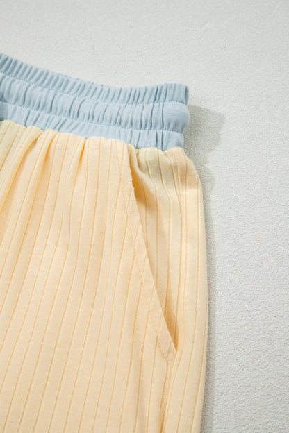 Threaded Pear Sunny Trim Casual Short Set