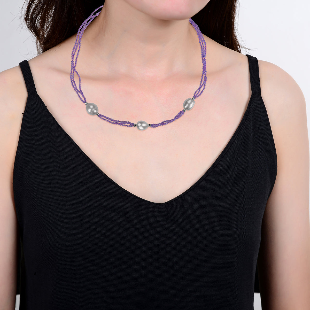 Purple, White-