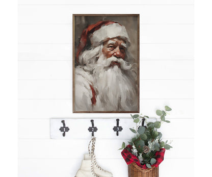 Kendrick Home Santa Portrait In White