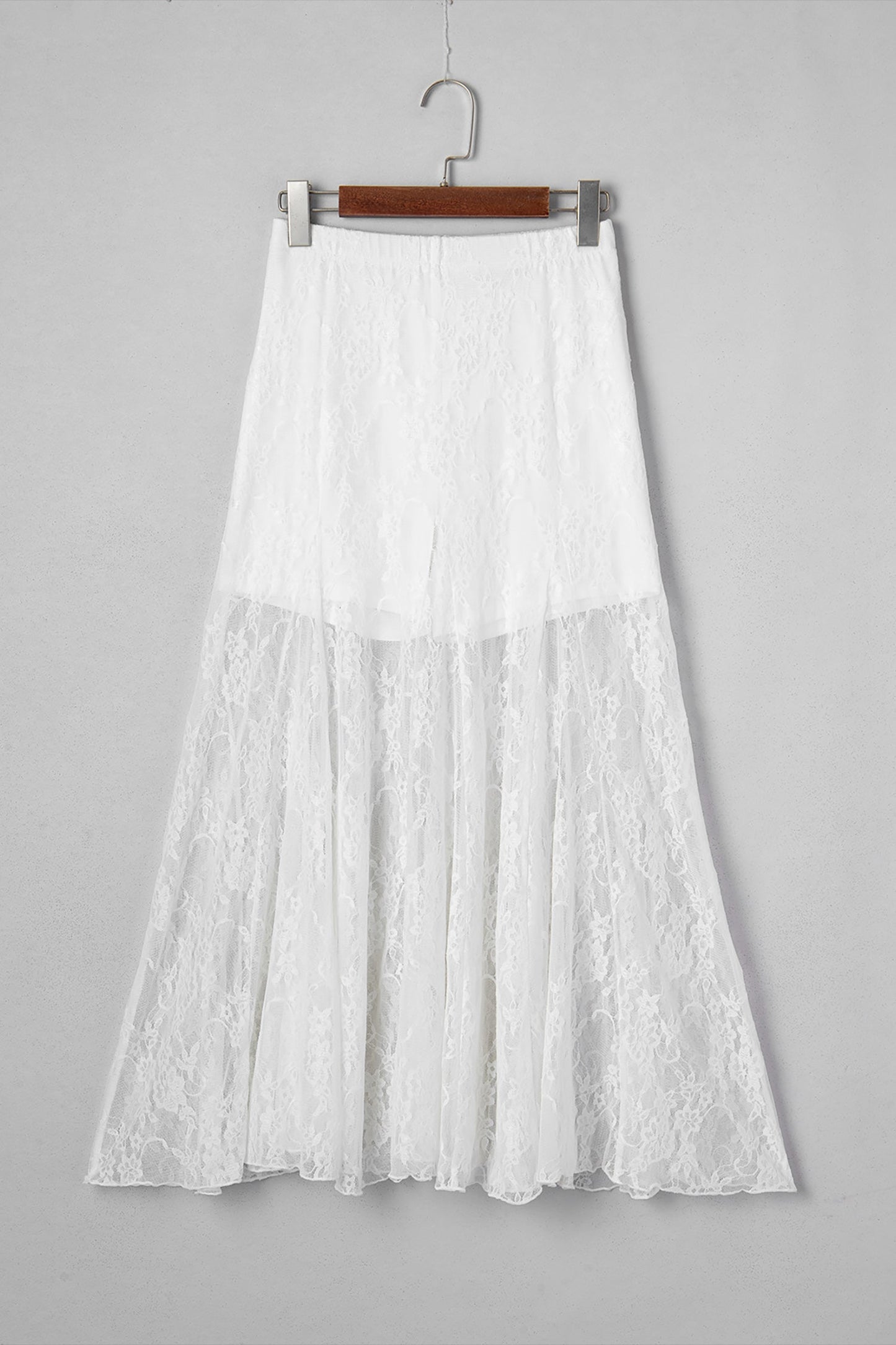 Maliyah Lace Flowy Maxi Skirt by Threaded Pear