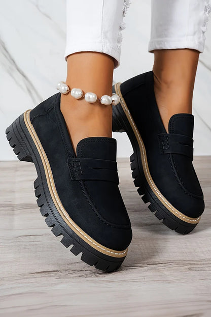 Threaded Pear Lyra Slip On Chunky Loafers