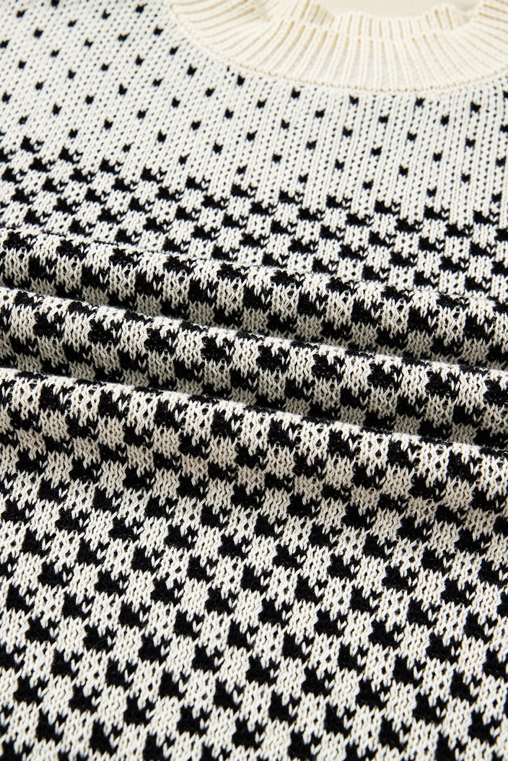 Threaded Pear Kinley Pattern Lantern Sleeve Sweater