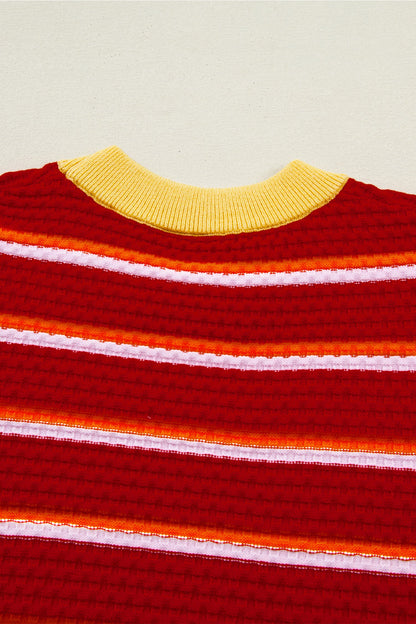 Threaded Pear Lennox Trim Half Sleeve Sweater