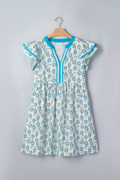 Threaded Pear Marlowe Flutter Sleeve Mini Dress