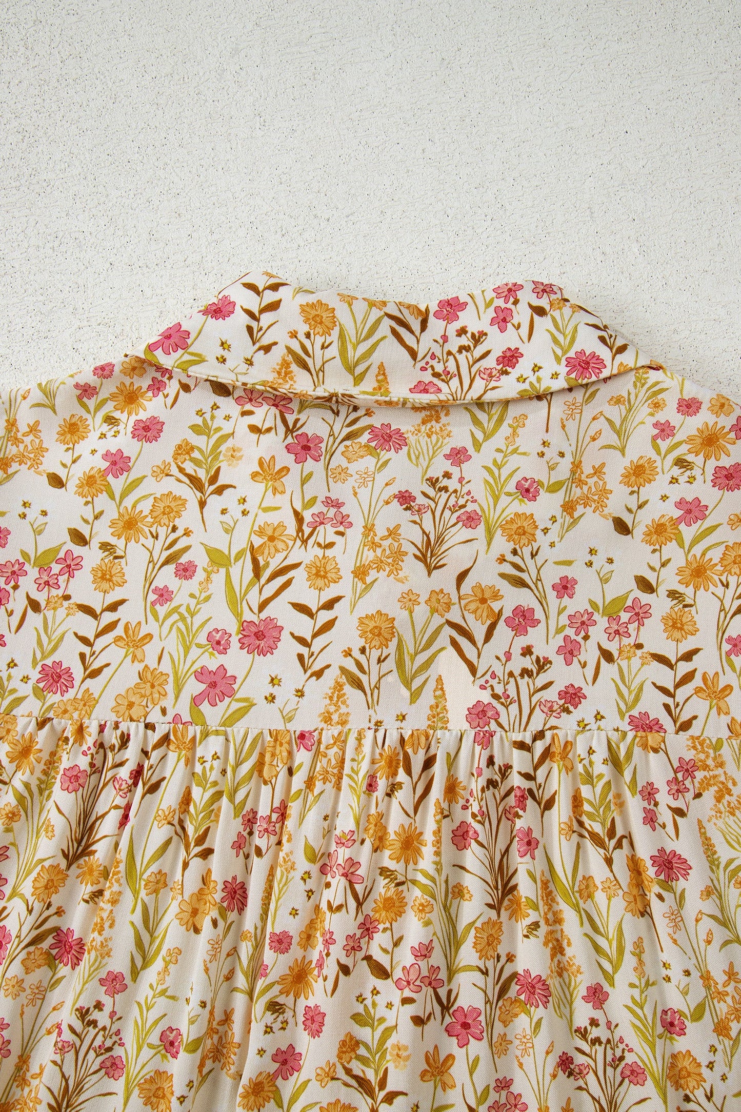 Threaded Pear Kaiya Loose Shirt Dress Long Sleeve