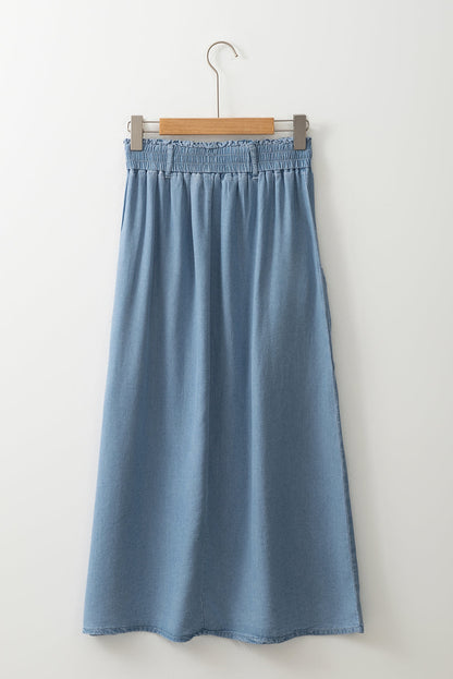 Threaded Pear Makayla Waist Side Maxi Skirt