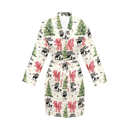 Baha Ranch Praying Cowboy Christmas Western Cowgirl Satin Robe