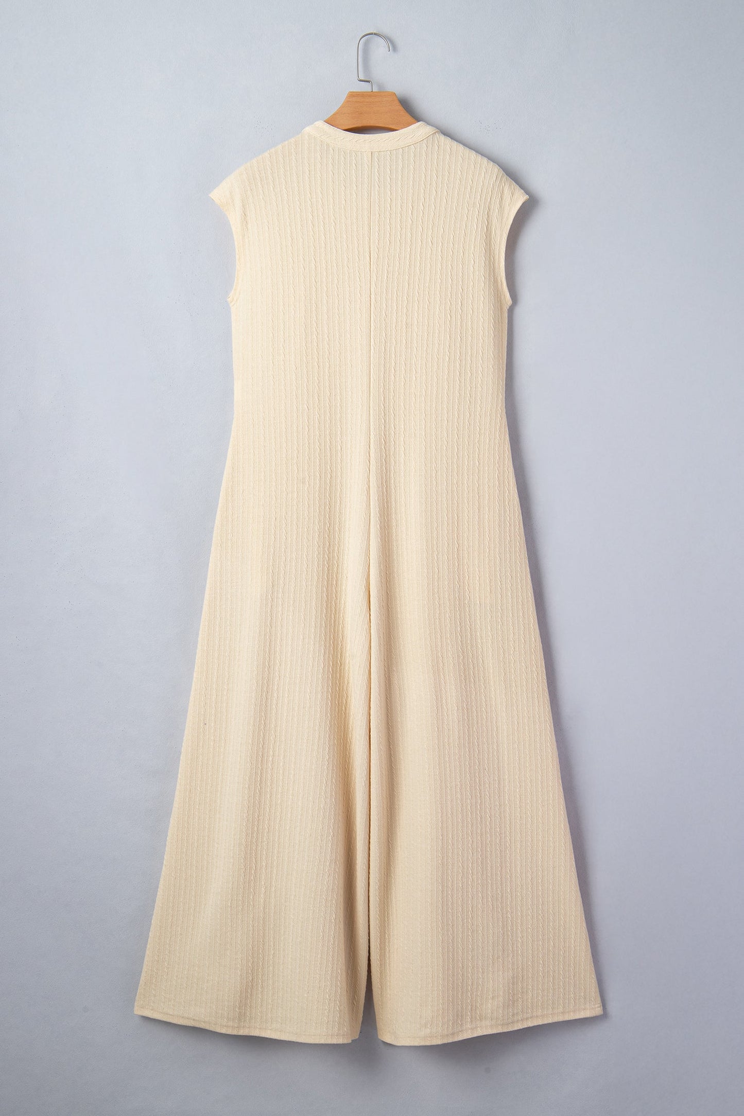 Threaded Pear Louisa Knit Wide Leg Jumpsuit