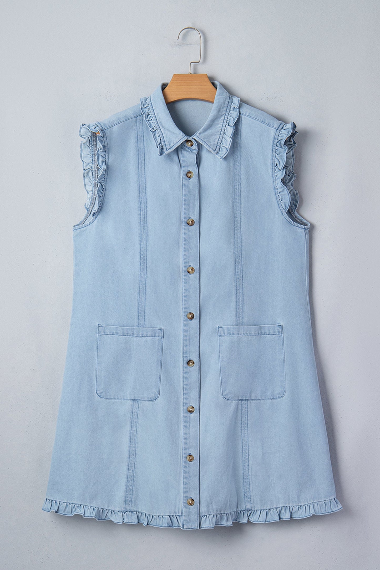 Threaded Pear Destiny Edge Collared Shift Dress