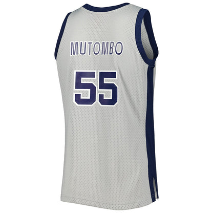 Mitchell & Ness Men's Ncaa Light Jersey Georgetown 1990 Dikembe Mutombo