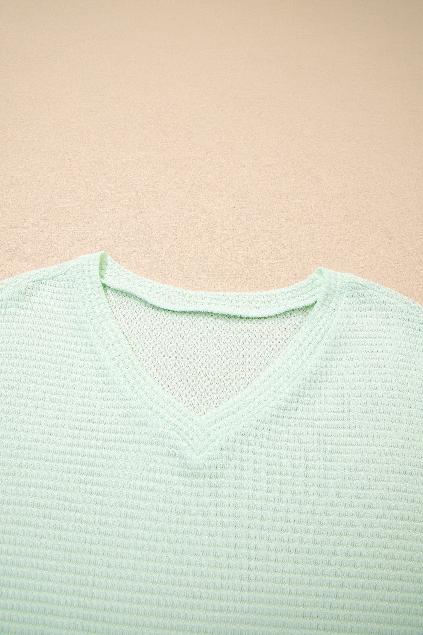 Threaded Pear Willow Short Sleeve Knit Top