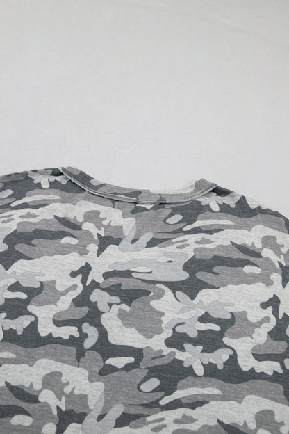 Nala Print Raw Edge Tee