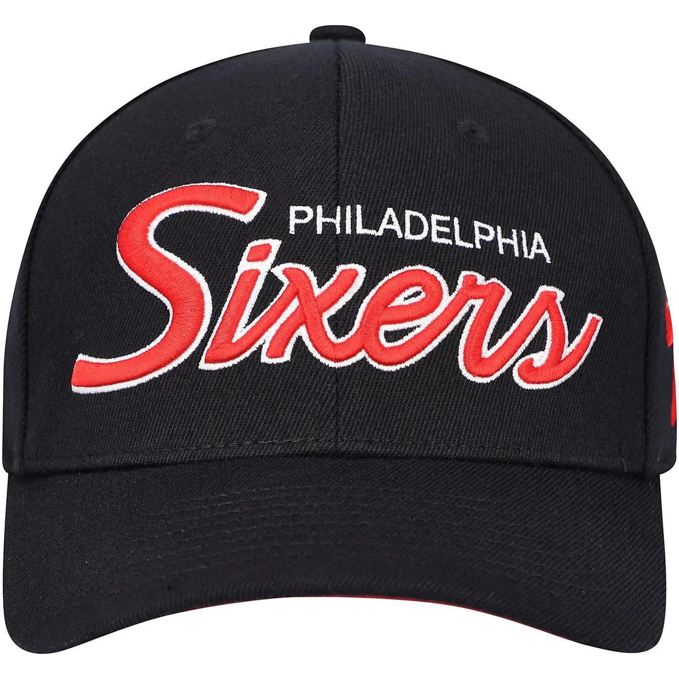 Mitchell & Ness Men's NBA Team Script 2.0 Stretch Snapback 76Ers Snapback Caps