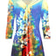 Yellow Blue Floral Print