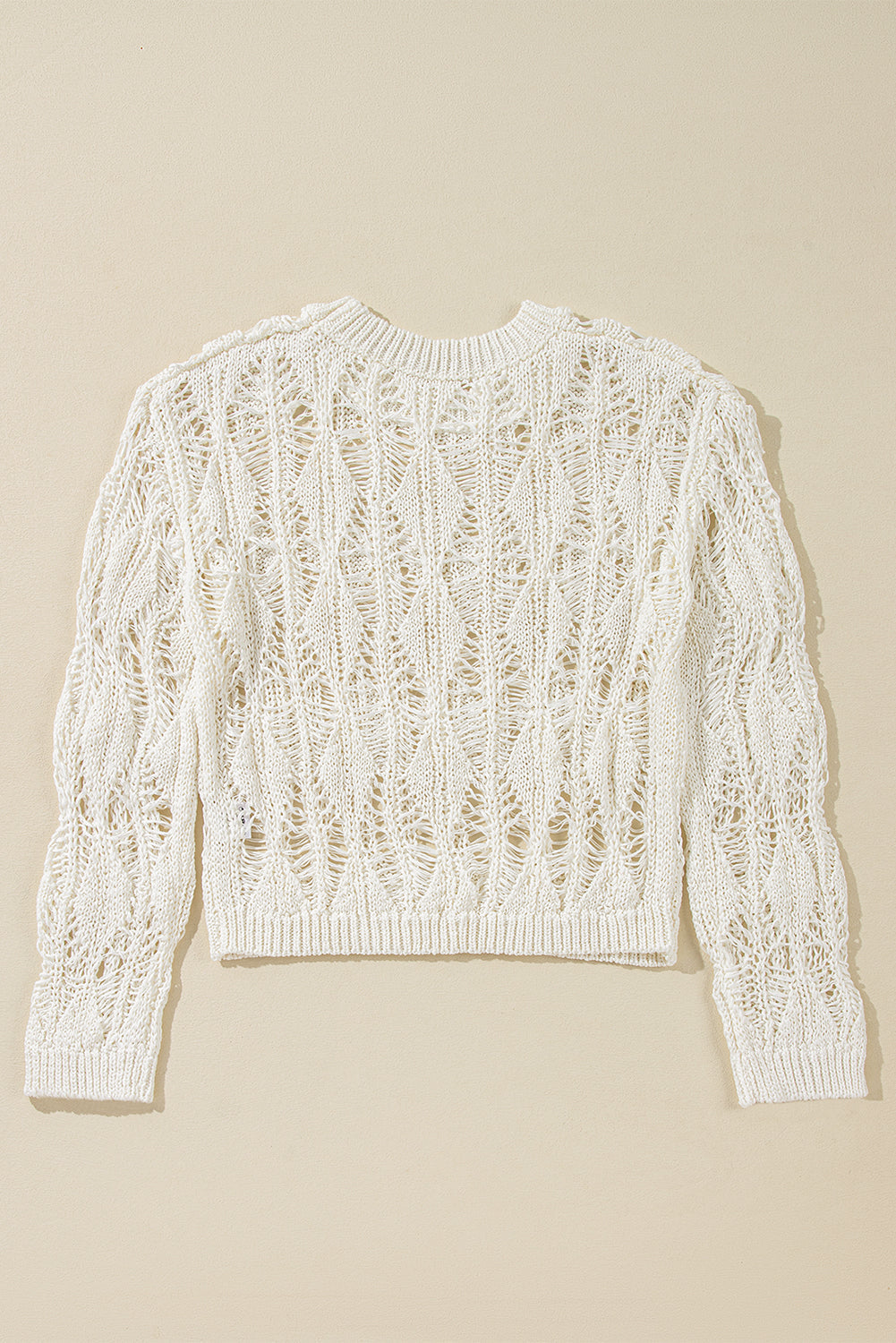 Threaded Pear Olivia Crochet Loose Fit Sweater