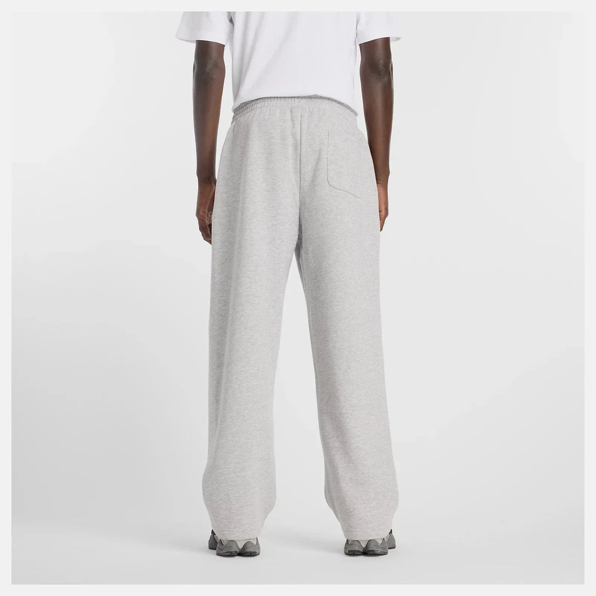 New Balance Sport Essentials Straight Leg Men's Fleece Pants — Gray