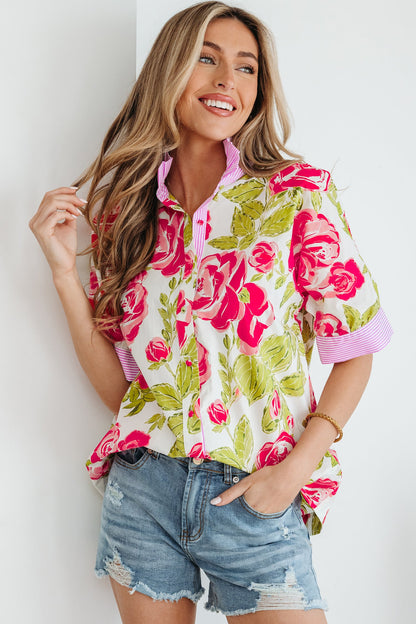 Threaded Pear Rebekah Collar Short Sleeve Shirt