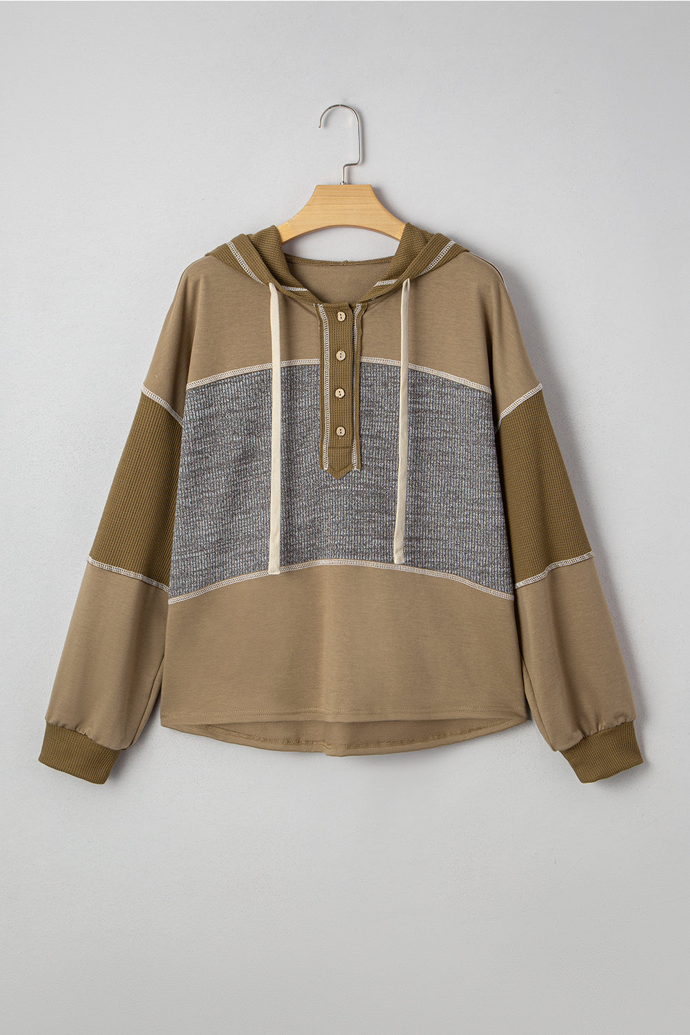 Threaded Pear Myrabella Exposed Seam Half Pullover