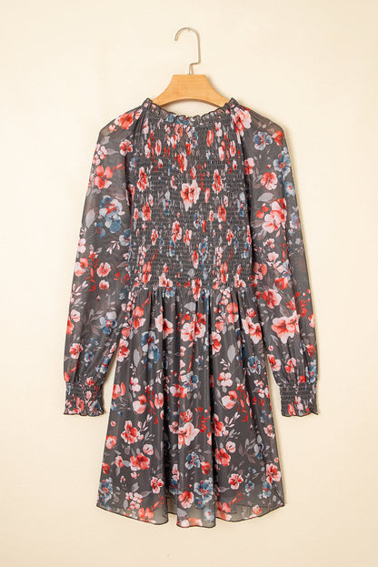 Threaded Pear Evajena Long Sleeve Mini Dress