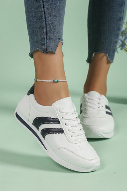 Threaded Pear Isabella Lace Up Flat Shoes
