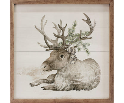 Kendrick Home Reindeer With Pine Whitewash