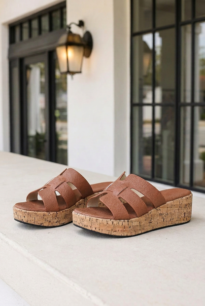 Milagros Band Wedge Sandals