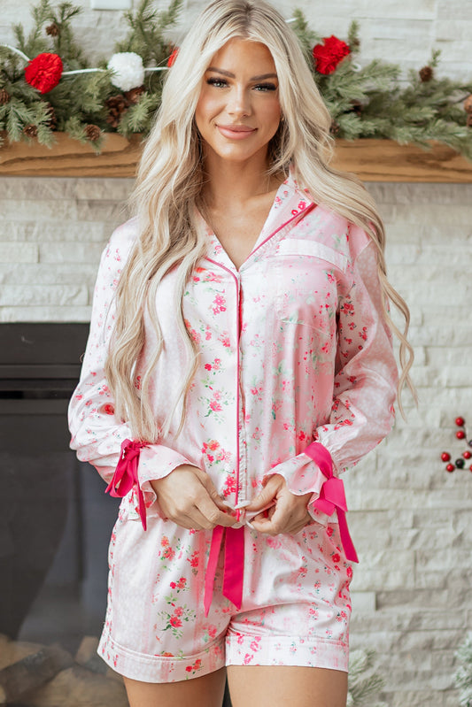 Threaded Pear Paisley Tie 2pcs Pajama Set