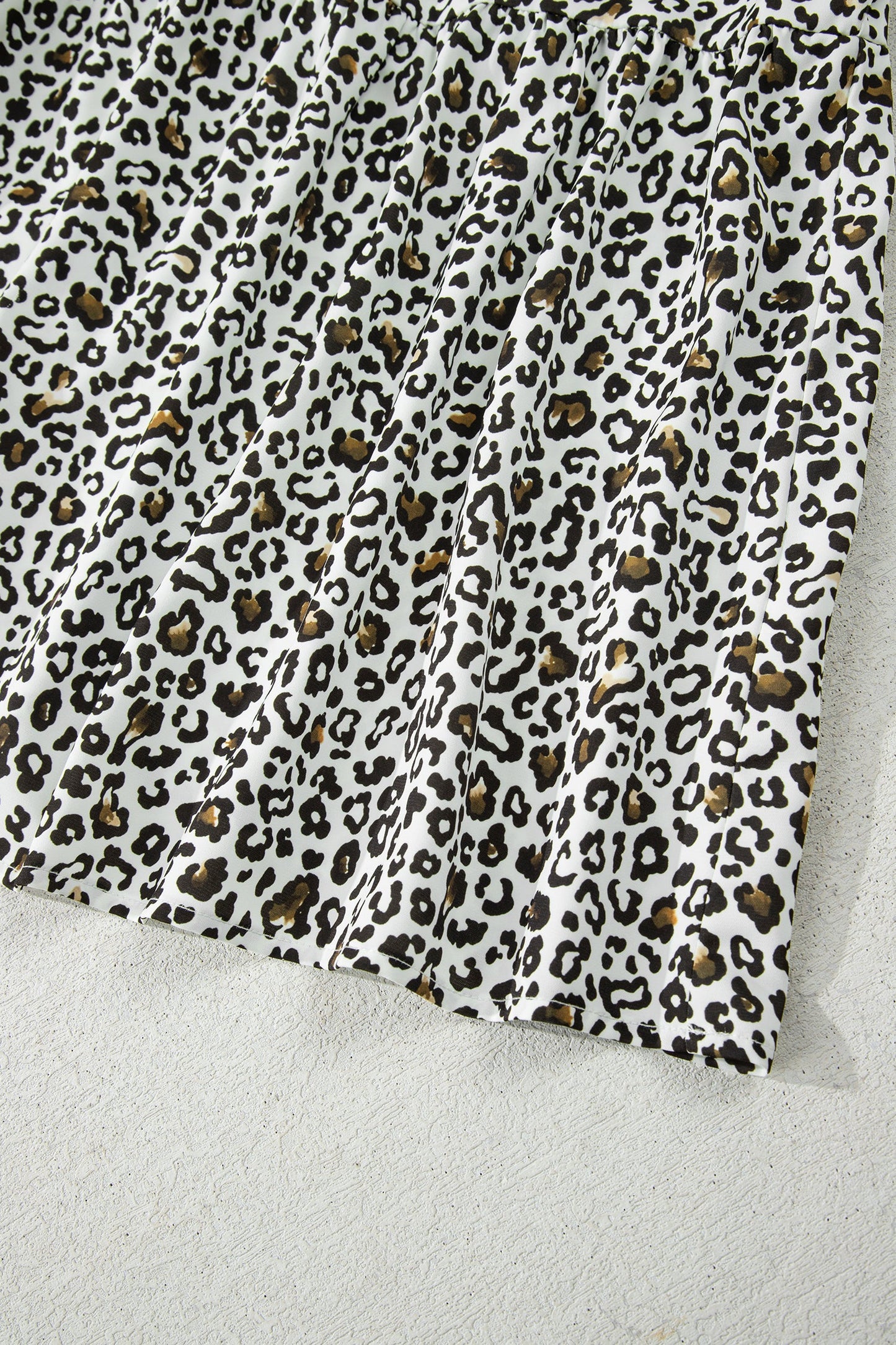 Threaded Pear Elsa Puff Sleeve Print PLUS Blouse