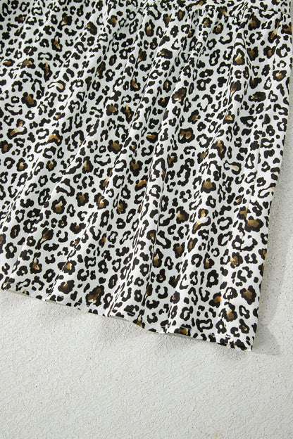 Threaded Pear Elsa Puff Sleeve Print PLUS Blouse