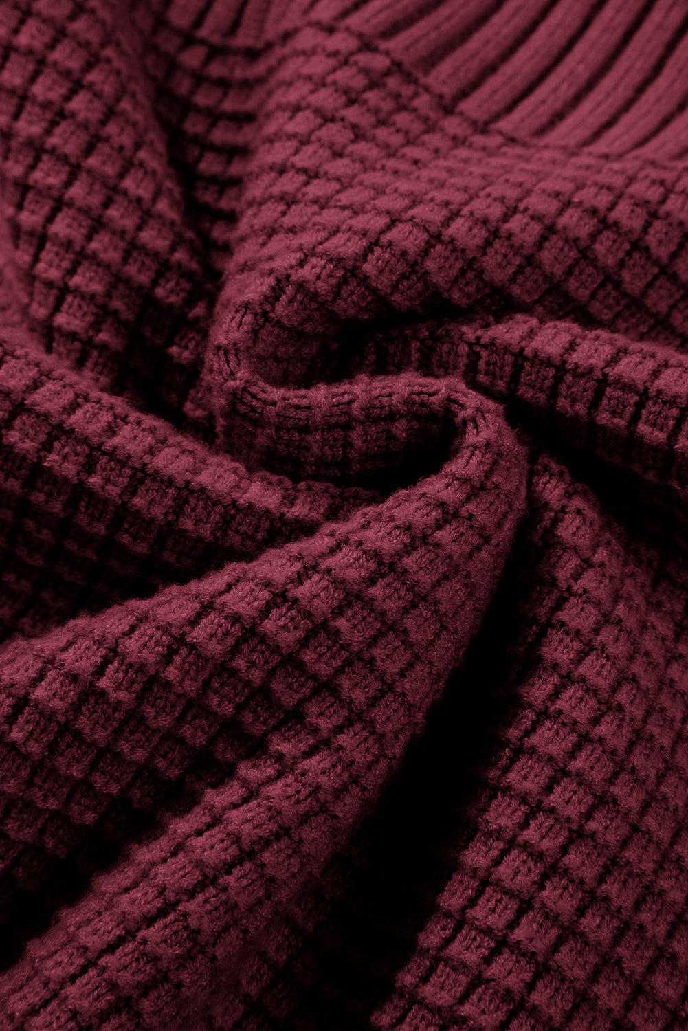 Threaded Pear Julietta Mixed Textured Knitted Sweater