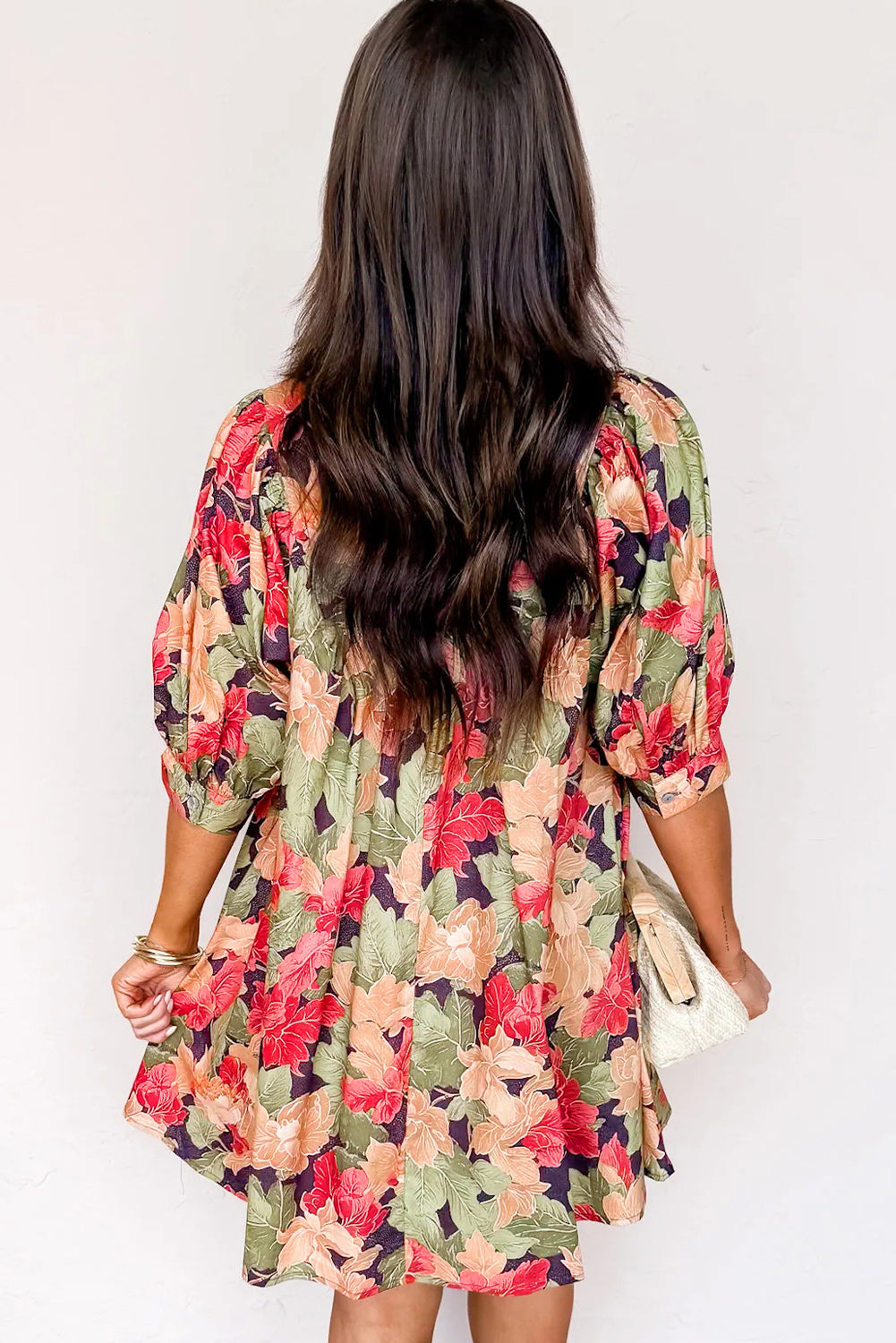 Threaded Pear Annika Half Sleeve Mini Dress