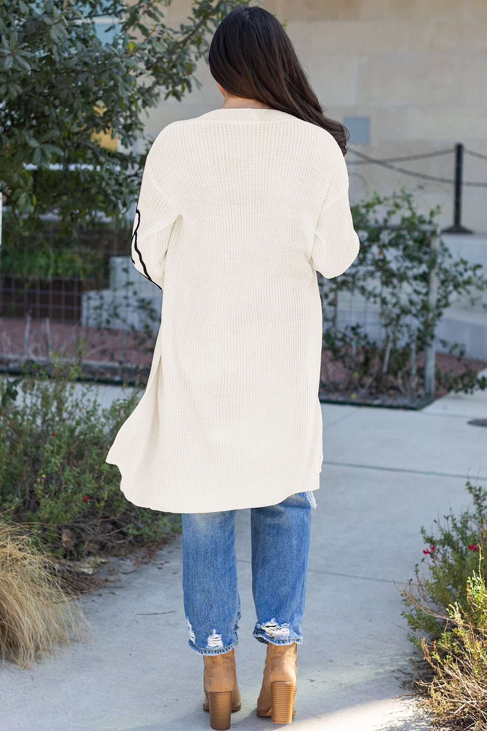 Threaded Pear Trinity Open Front Duster Cardigan