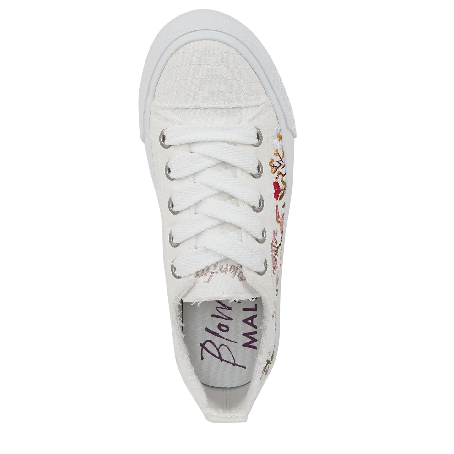 White Embroidered Canvas